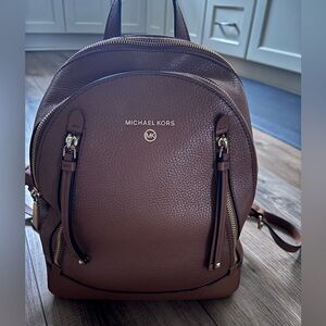 Michael Kors Tan Leather Backpack